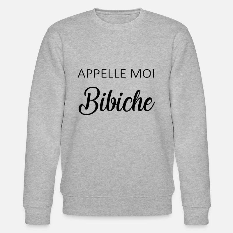 nenn mich bibiche - Stanley/Stella Unisex Bio-Sweatshirt CHANGER  - Grau meliert
