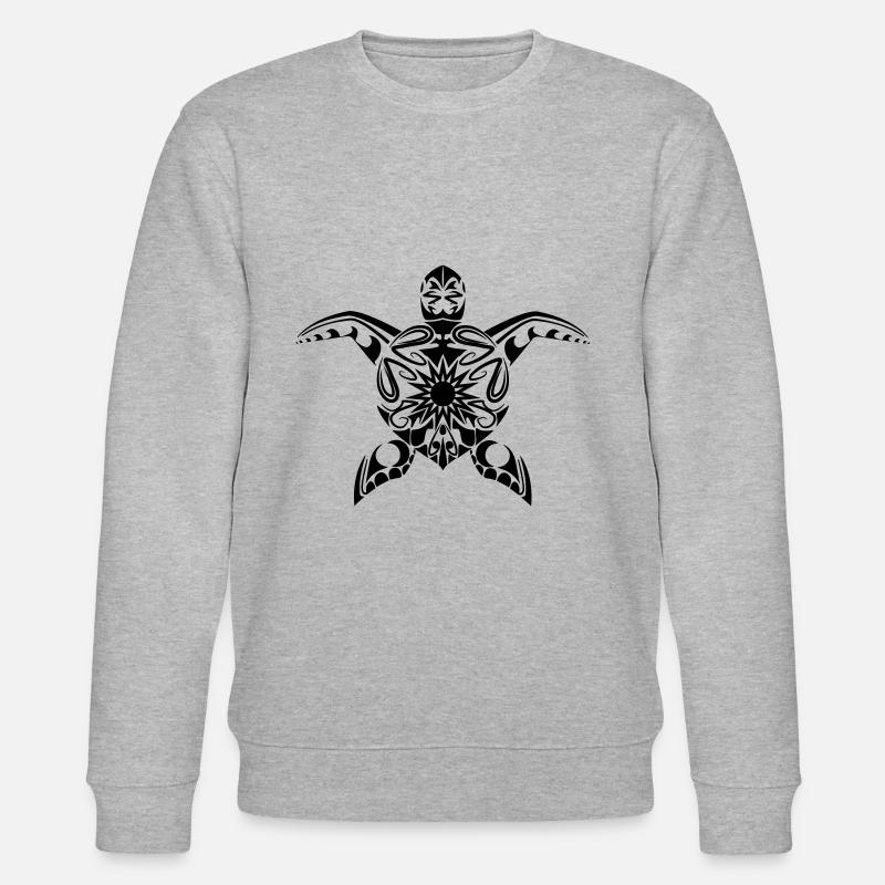 Schildkröten-Tatoo - Stanley/Stella Unisex Bio-Sweatshirt CHANGER  - Grau meliert