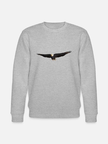 White-tailed Eagle - Stanley/Stella CHANGER Unisex Organic Sweatshirt - heather grey