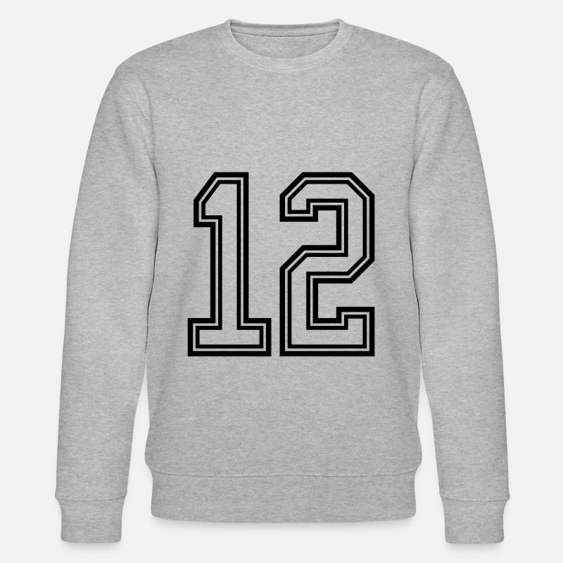 Symbole de 12 chiffres - Sweat bio CHANGER Stanley/Stella Unisexe - gris chiné