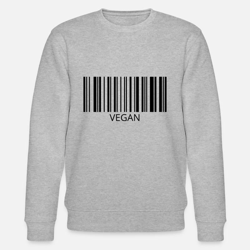 VEGAN Strichcode - Stanley/Stella Unisex Bio-Sweatshirt CHANGER  - Grau meliert