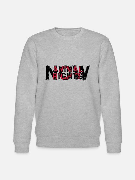 ANIMAL RIGHTS NOW_03 - Stanley/Stella CHANGER Unisex Organic Sweatshirt - heather grey