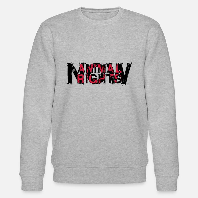ANIMAL RIGHTS NOW_03 - Stanley/Stella Unisex Bio-Sweatshirt CHANGER  - Grau meliert