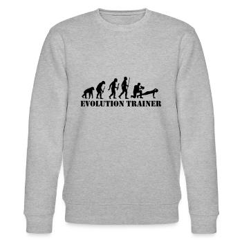 Evolution Personal Trainer Fitness - Sweat bio CHANGER Stanley/Stella Unisexe - gris chiné - Devant - Nik (191cm) & Marisol (170cm)