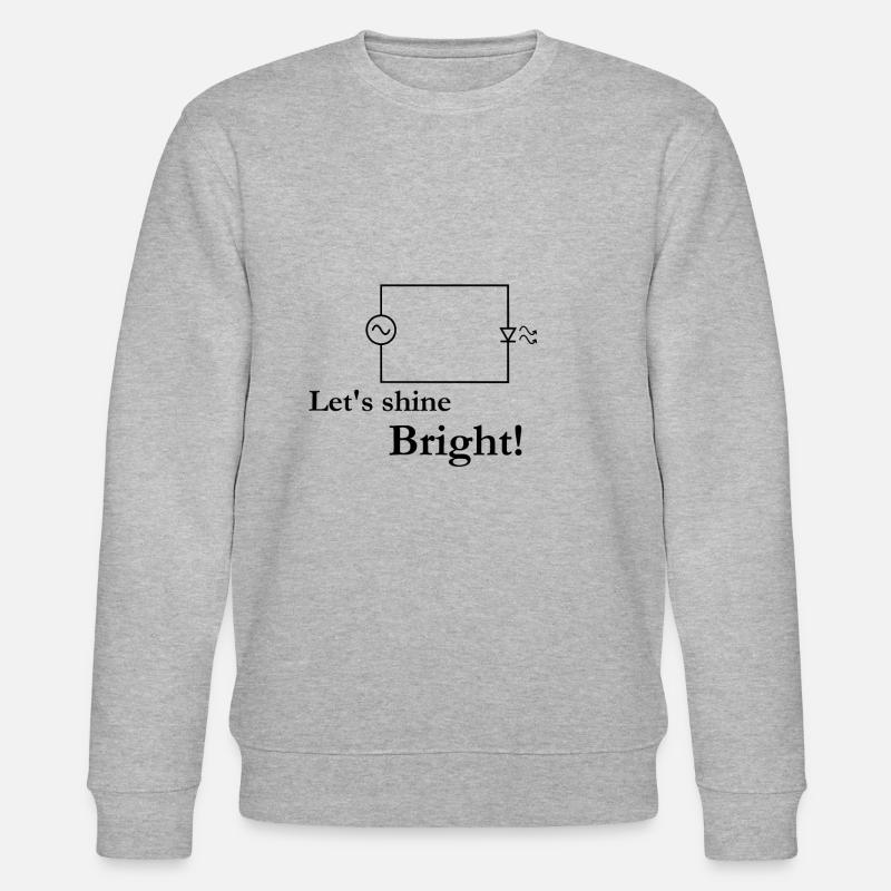 Shine bright schematic electronics - Stanley/Stella CHANGER Unisex Organic Sweatshirt - heather grey