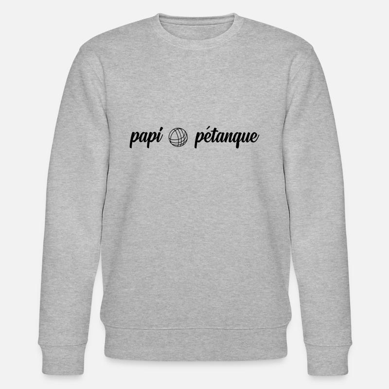 papi petanque - Stanley/Stella CHANGER Unisex Organic Sweatshirt - heather grey