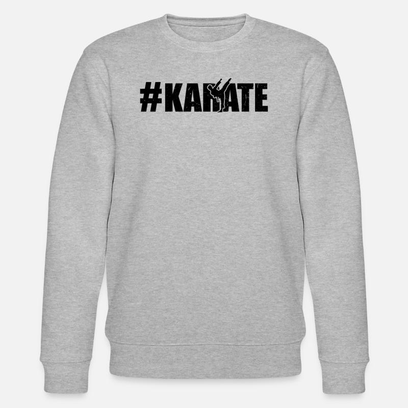 #Karate - Karate training Karate Fighter - Stanley/Stella Unisex Bio-Sweatshirt CHANGER  - Grau meliert