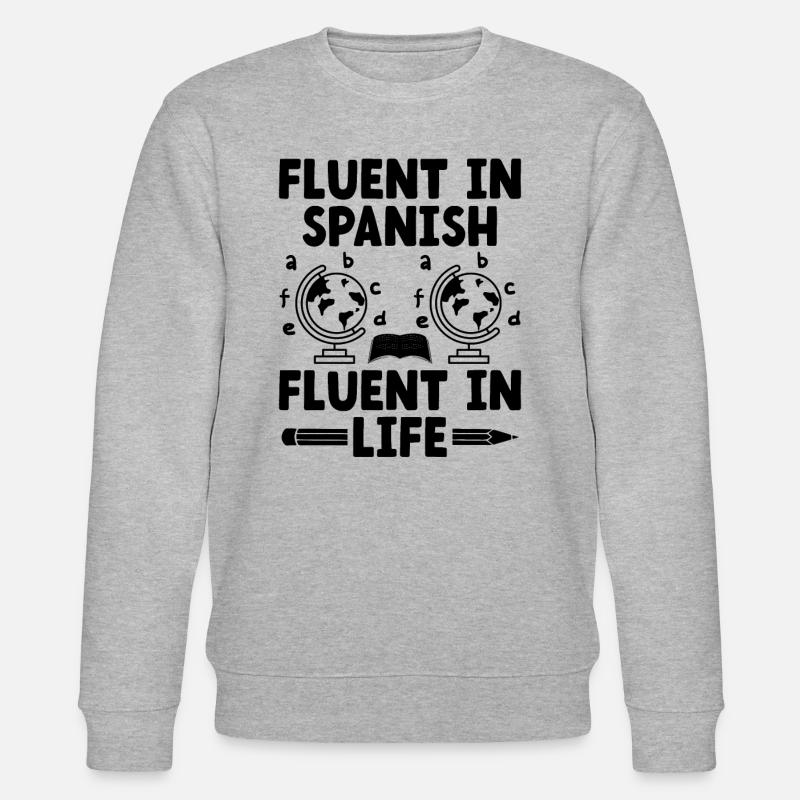 Fremdsprachenlehrer Schule Sprachlehrer - Stanley/Stella Unisex Bio-Sweatshirt CHANGER - Grau meliert