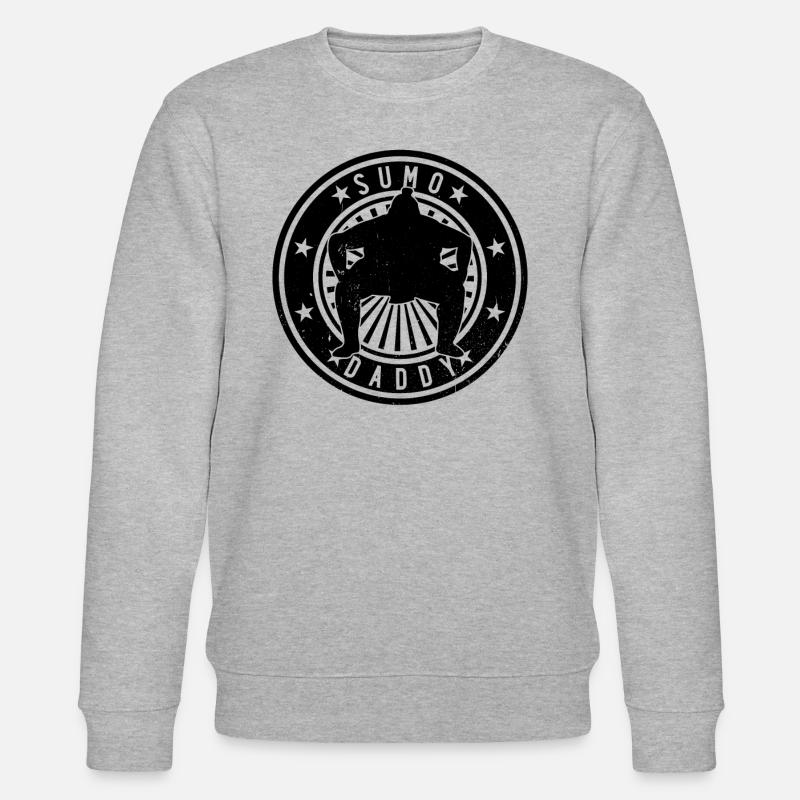Sumo Daddy Sumo Wrestler - Stanley/Stella Unisex Bio-Sweatshirt CHANGER  - Grau meliert