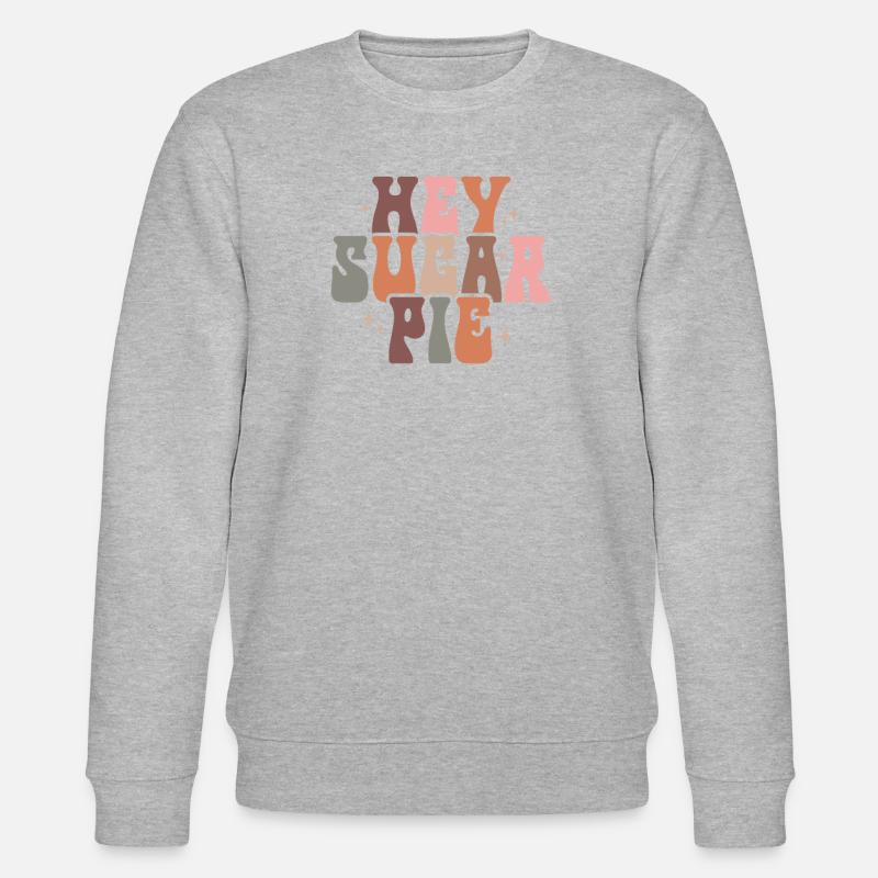 Hey Zuckerpie Design rétro d’automne - Sweat bio CHANGER Stanley/Stella Unisexe - gris chiné