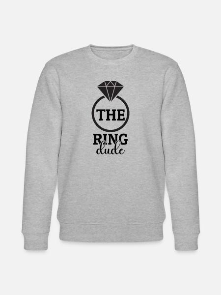 Ring Dude Ringträger Hochzeit Trauung Ehering - Stanley/Stella Unisex Bio-Sweatshirt CHANGER  - Grau meliert