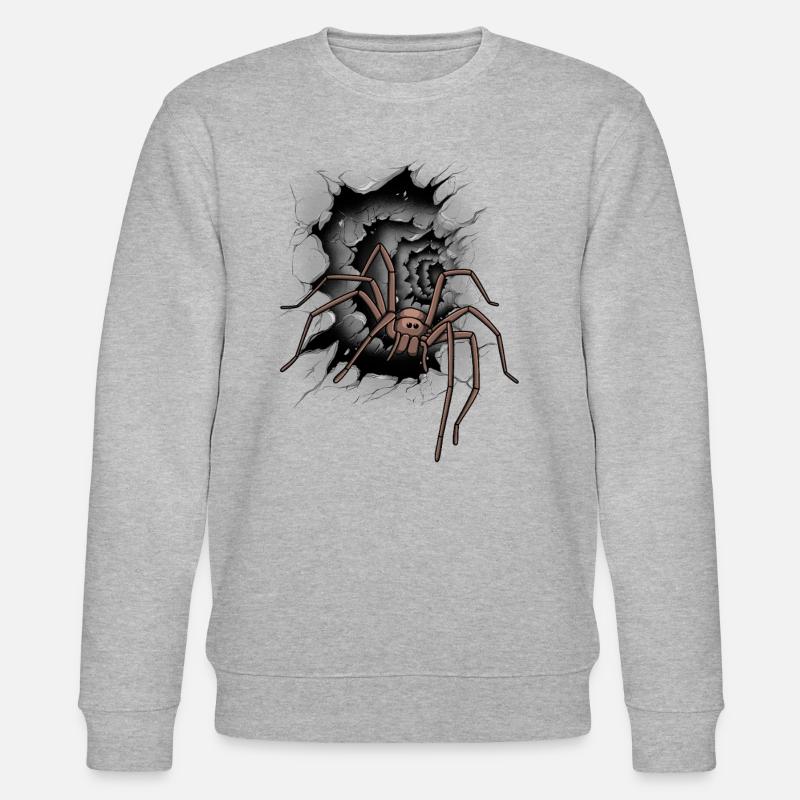 Araignée Halloween Araignées - Sweat bio CHANGER Stanley/Stella Unisexe - gris chiné
