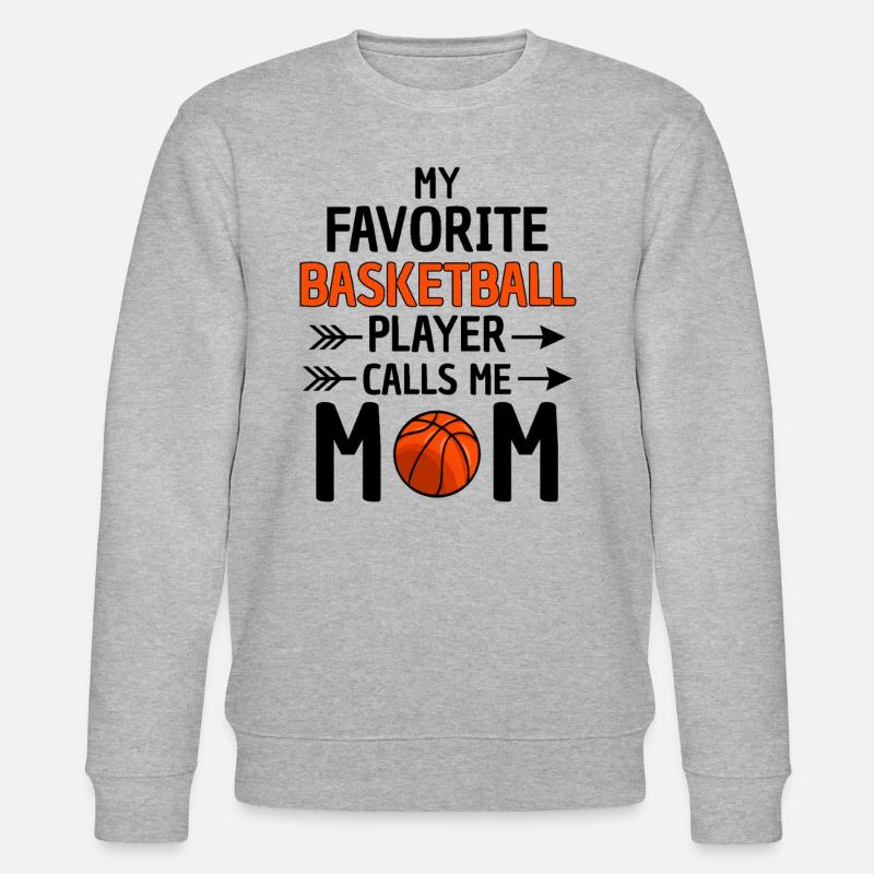 Fière maman de basket-ball - Sweat bio CHANGER Stanley/Stella Unisexe - gris chiné