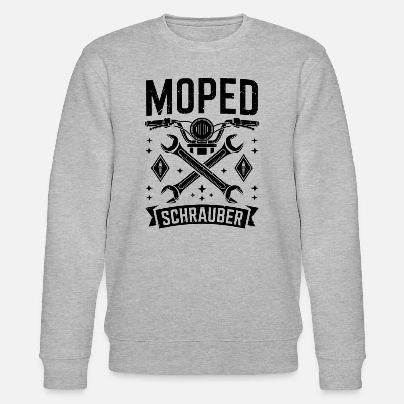Moped Tuning Screwdriver Moped Driver - Stanley/Stella CHANGER Unisex Organic Sweatshirt - heather grey