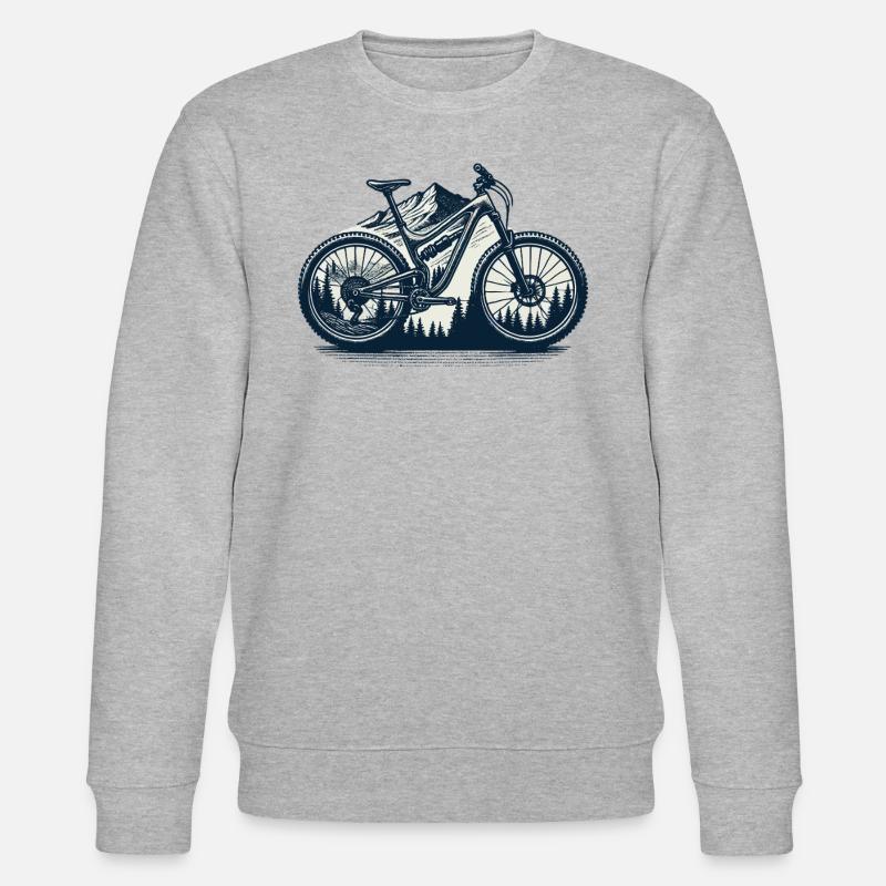 Cyclisme, aventure, VTT, nature - Sweat bio CHANGER Stanley/Stella Unisexe - gris chiné
