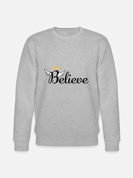 I believe in Angels - Stanley/Stella Unisex Bio-Sweatshirt CHANGER - Grau meliert