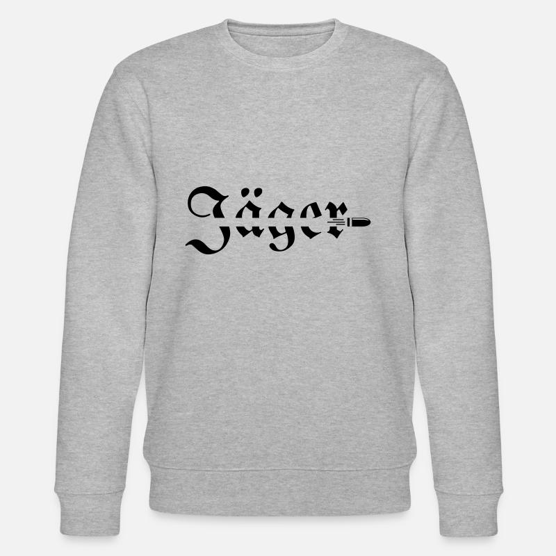 Jaeger Jäger Beruf Schuss Jagdkommando - Stanley/Stella Unisex Bio-Sweatshirt CHANGER  - Grau meliert