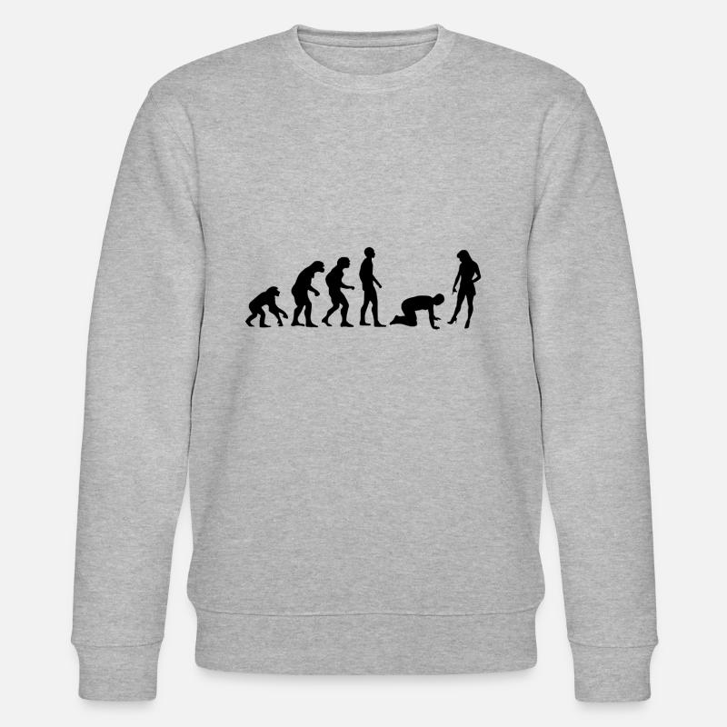 Evolution Mann - Stanley/Stella Unisex Bio-Sweatshirt CHANGER  - Grau meliert