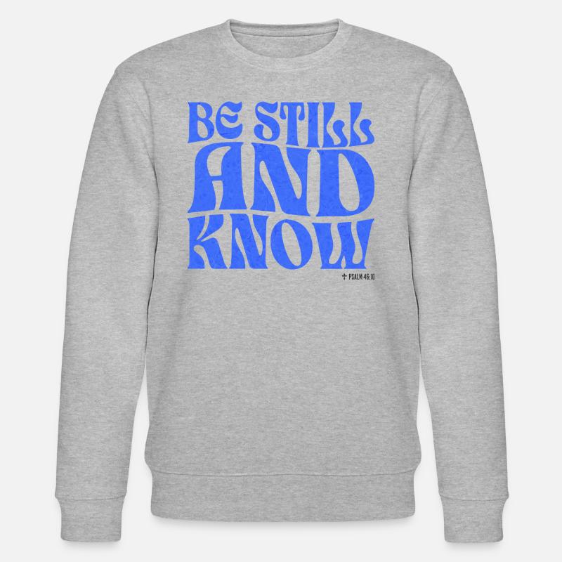 Christianity Christian Bible Verse - Stanley/Stella CHANGER Unisex Organic Sweatshirt - heather grey