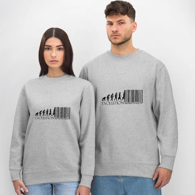 Evolution Barcode Digitization Stanley/Stella CHANGER Unisex Organic Sweatshirt