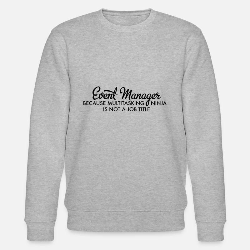 Event Manager - Stanley/Stella Unisex Bio-Sweatshirt CHANGER  - Grau meliert