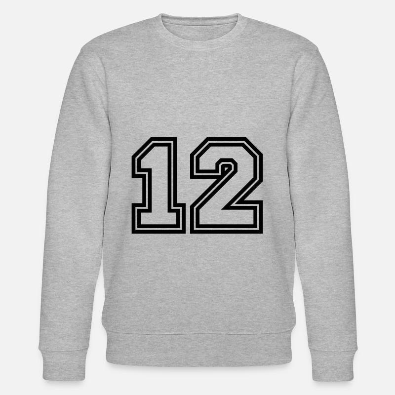 Symbole de 12 chiffres - Sweat bio CHANGER Stanley/Stella Unisexe - gris chiné