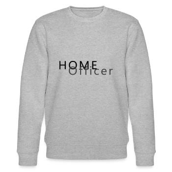 Home Office - Stanley/Stella Unisex Bio-Sweatshirt CHANGER  - Grau meliert - Vorne - Nik (191cm) & Marisol (170cm)