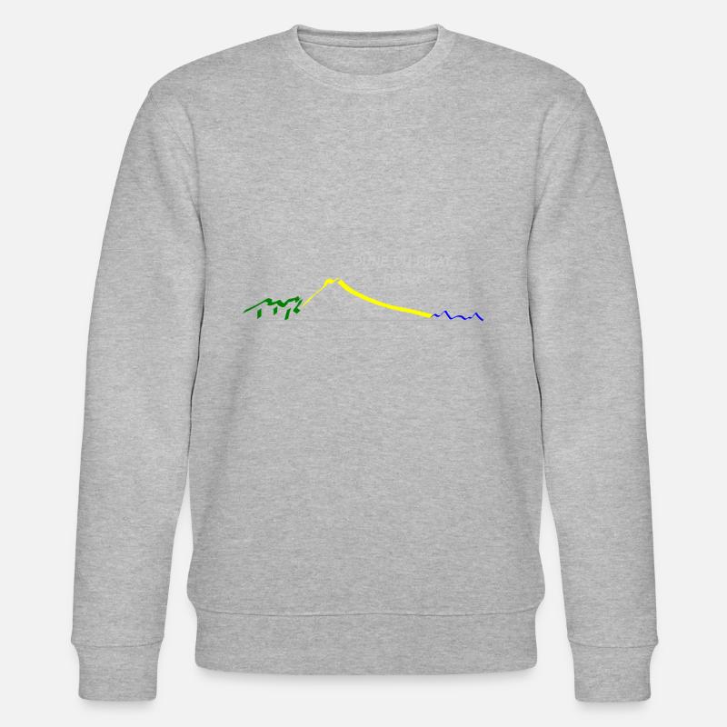 DUNE DER PILAT-ZEICHNUNG - Stanley/Stella Unisex Bio-Sweatshirt CHANGER  - Grau meliert