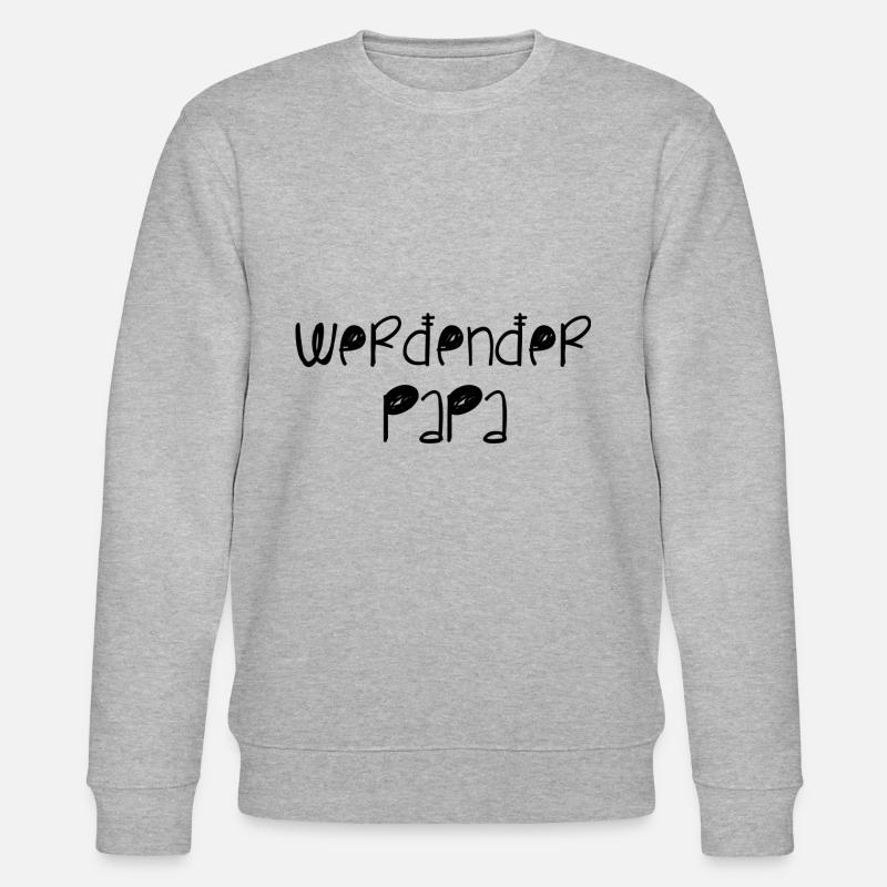 Werdender Papa - Stanley/Stella Unisex Bio-Sweatshirt CHANGER  - Grau meliert