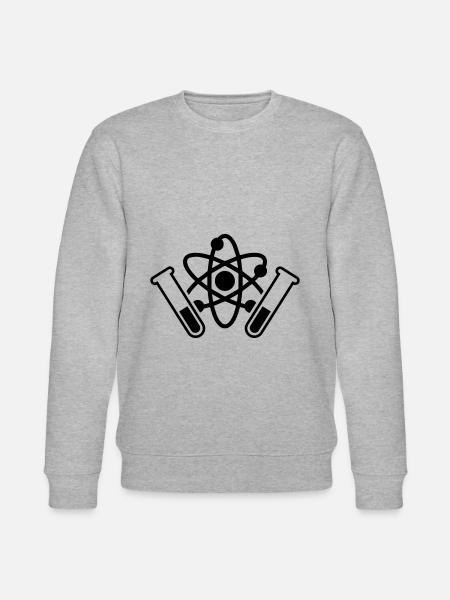 Test tube symbol - Stanley/Stella CHANGER Unisex Organic Sweatshirt - heather grey