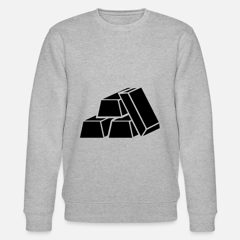 Icône Silhouette dorée - Sweat bio CHANGER Stanley/Stella Unisexe - gris chiné