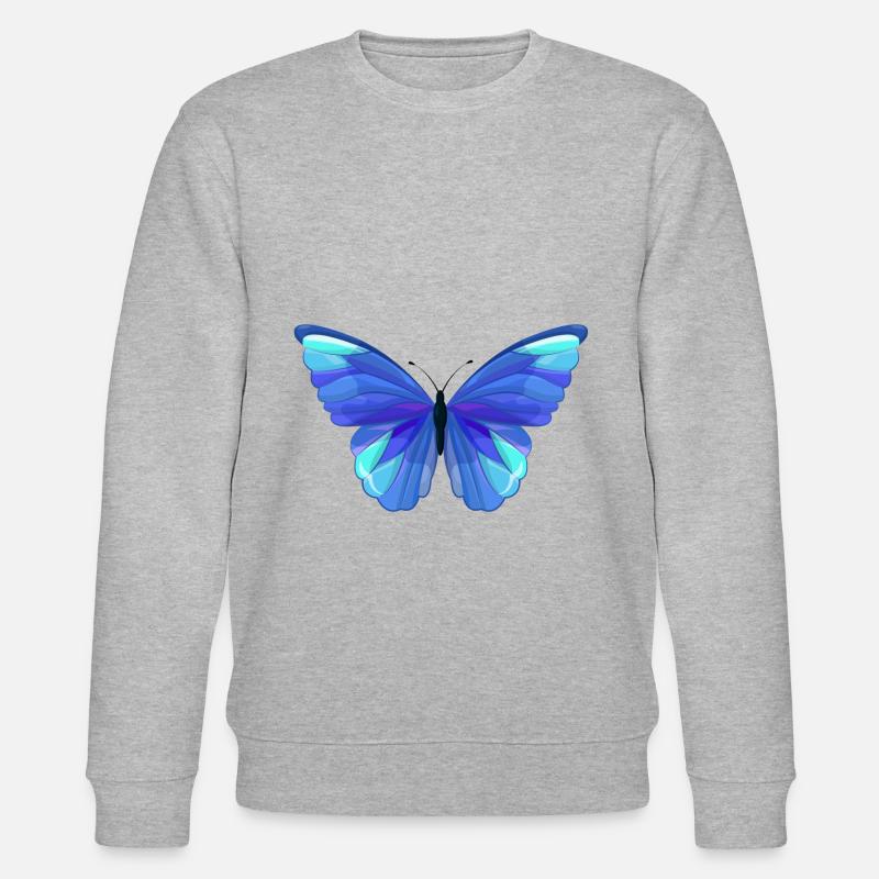 Schmetterling - Stanley/Stella Unisex Bio-Sweatshirt CHANGER  - Grau meliert