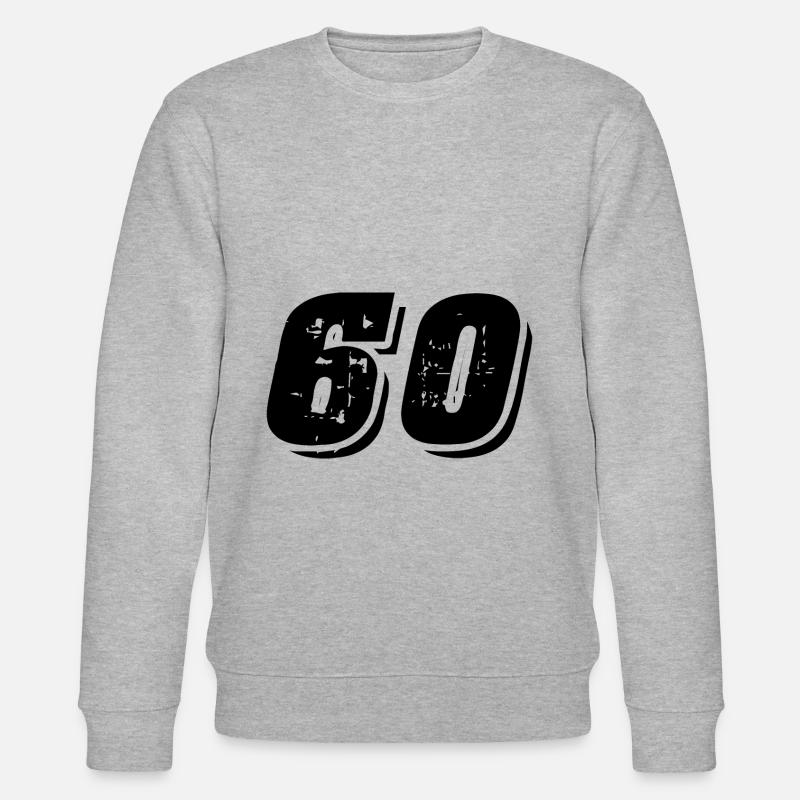 Symbole de 60 chiffres - Sweat bio CHANGER Stanley/Stella Unisexe - gris chiné
