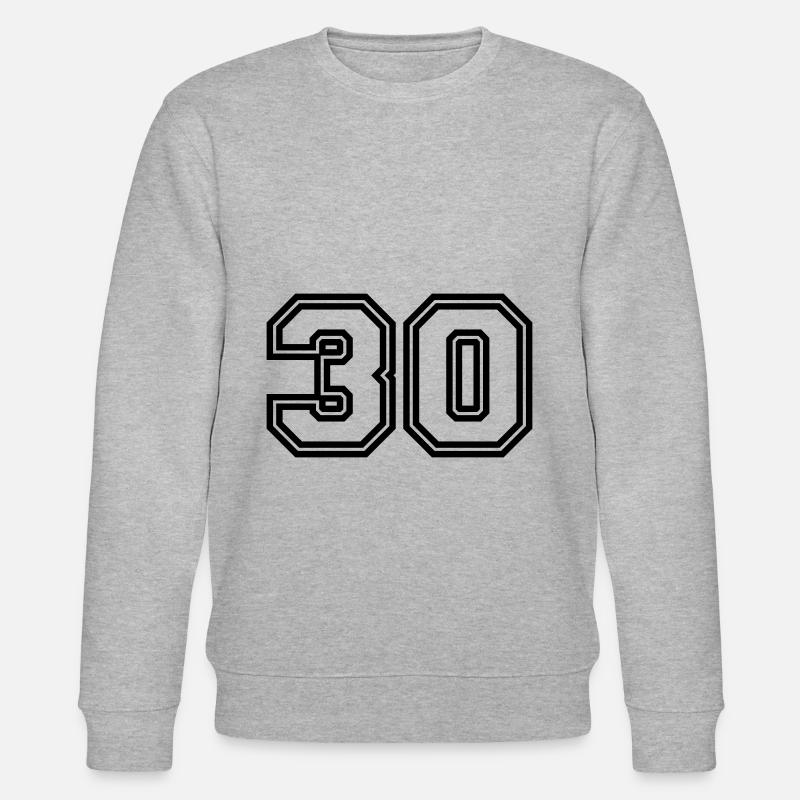 30 Zahl symbol - Stanley/Stella Unisex Bio-Sweatshirt CHANGER  - Grau meliert