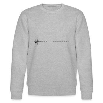 Fischerboot im Fjord (Odda) - Stanley/Stella Unisex Bio-Sweatshirt CHANGER  - Grau meliert - Vorne - Nik (191cm) & Marisol (170cm)