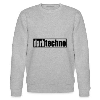Techno - techno music - dark techno - Inscription - Sweat bio CHANGER Stanley/Stella Unisexe - gris chiné - Devant - Nik (191cm) & Marisol (170cm)