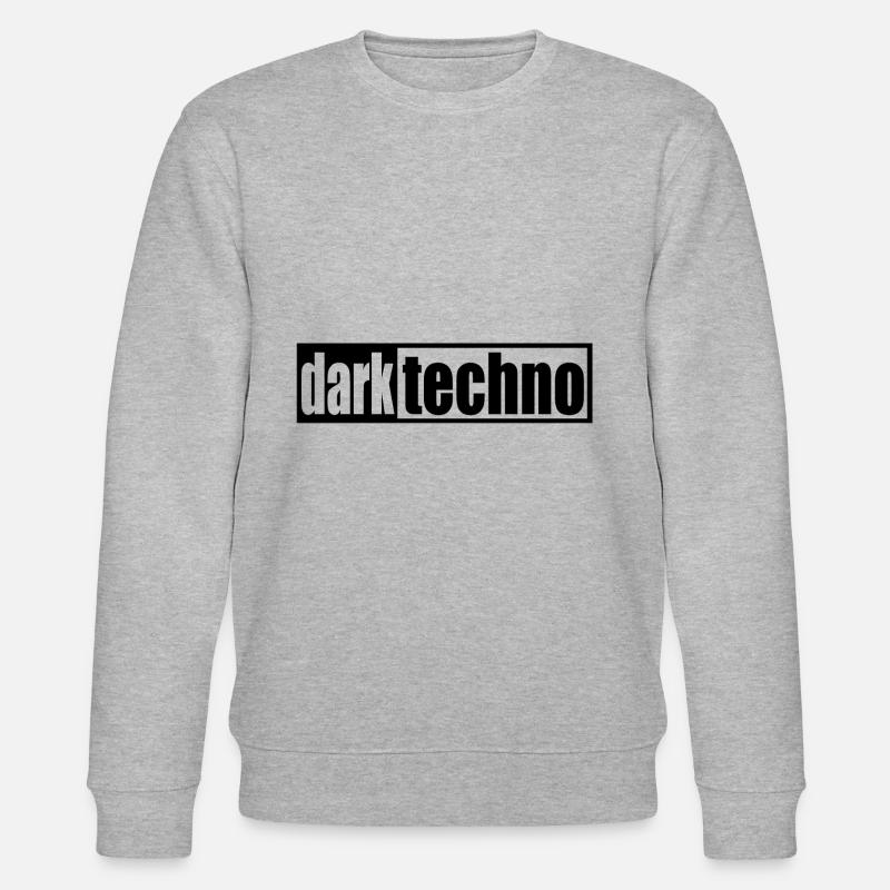 Techno - techno music - dark techno - Schriftzug - Stanley/Stella Unisex Bio-Sweatshirt CHANGER  - Grau meliert