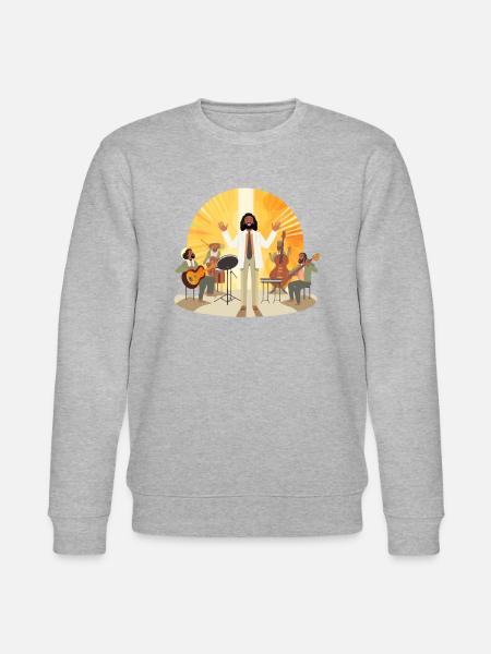Vibraphonic Savior - Stanley/Stella CHANGER Unisex Organic Sweatshirt - heather grey