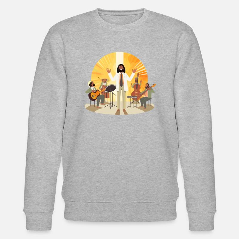 Vibraphonic Savior - Stanley/Stella CHANGER Unisex Organic Sweatshirt - heather grey