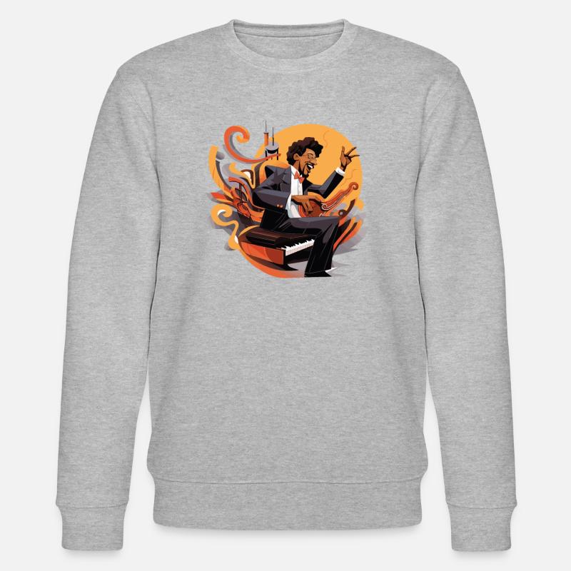 Piano master - Stanley/Stella CHANGER Unisex Organic Sweatshirt - heather grey