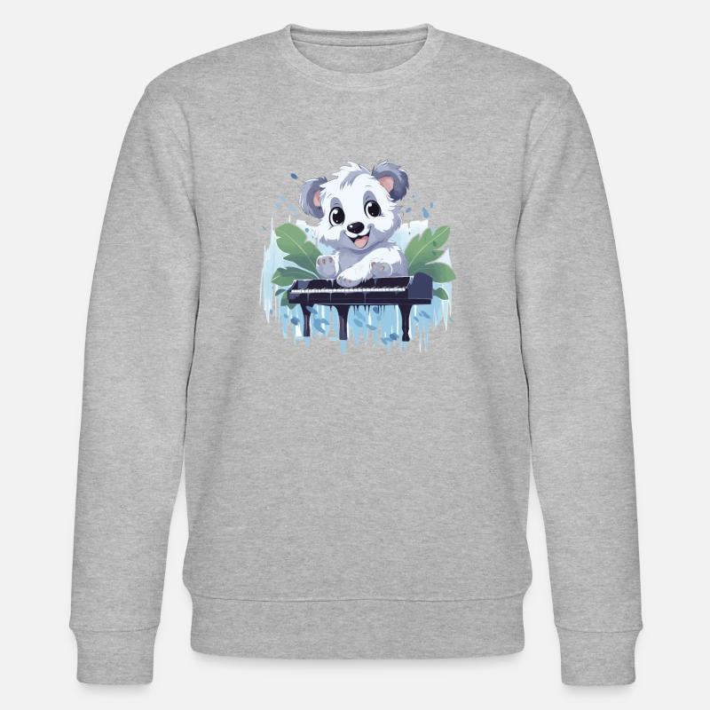 Melodic Koala - Stanley/Stella CHANGER Unisex Organic Sweatshirt - heather grey