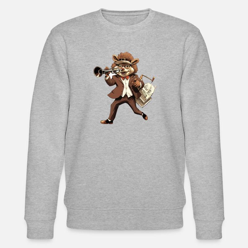 Hérisson Swingin - Sweat bio CHANGER Stanley/Stella Unisexe - gris chiné