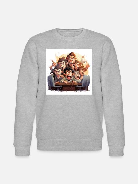 Die koffeinhaltigen Schreibkräfte - Stanley/Stella Unisex Bio-Sweatshirt CHANGER - Grau meliert