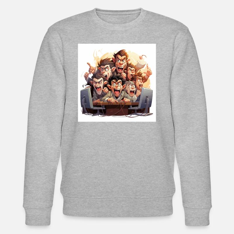 Les dactylographes caféinés - Sweat bio CHANGER Stanley/Stella Unisexe - gris chiné