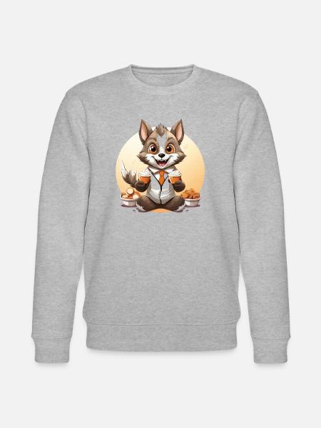 The Nutty Juggler - Stanley/Stella CHANGER Unisex Organic Sweatshirt - heather grey