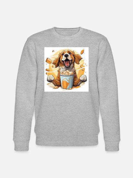 Der Koffein-Dunker - Stanley/Stella Unisex Bio-Sweatshirt CHANGER - Grau meliert