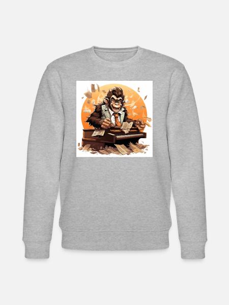 Der Koffein-Maestro - Stanley/Stella Unisex Bio-Sweatshirt CHANGER - Grau meliert