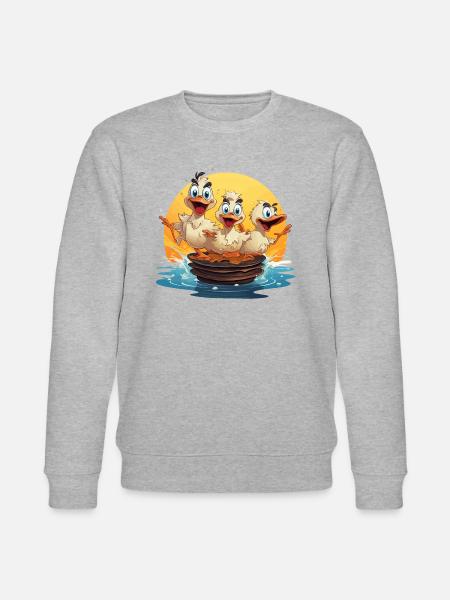 The Flapjack Frenzy - Stanley/Stella CHANGER Unisex Organic Sweatshirt - heather grey