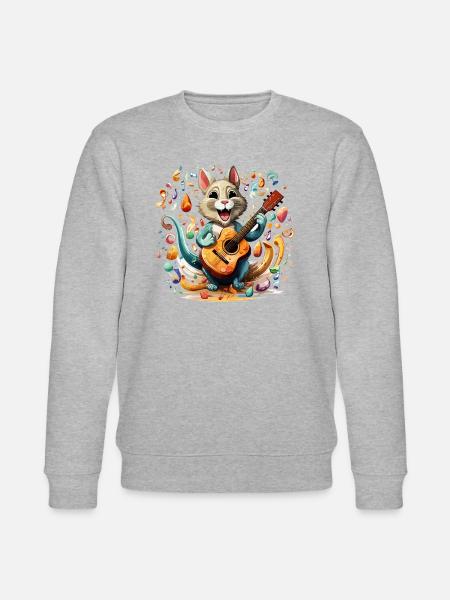 The Nutty Maraca Shaker - Stanley/Stella CHANGER Unisex Organic Sweatshirt - heather grey