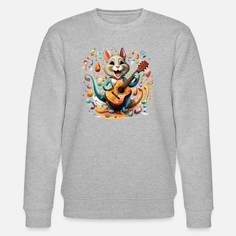 The Nutty Maraca Shaker - Stanley/Stella CHANGER Unisex Organic Sweatshirt - heather grey